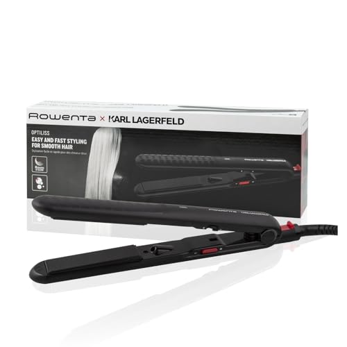 Rowenta x Karl Lagerfeld Optiliss Ionic, Plancha de pelo con revestimiento...