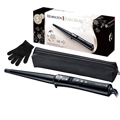Remington Rizador Pelo Ondas cónico 13-25 mm Pearl revestimiento cerámico con...
