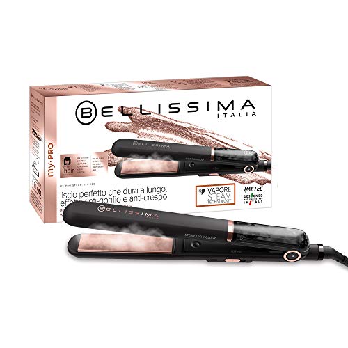 Bellissima Imetec My Pro Steam B28 100, Plancha de pelo con vapor profesional,...