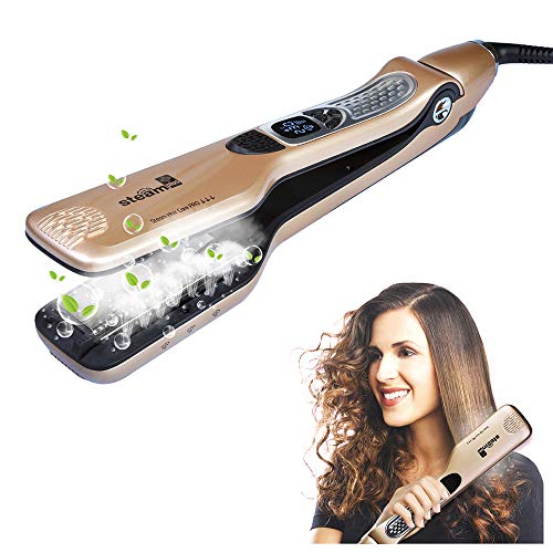 iGutech Plancha de Pelo profesional,Plancha de Pelo de Vapor,acción iónica con...