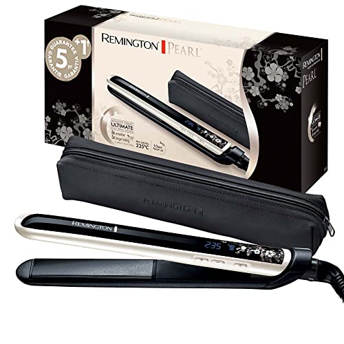 Remington Plancha de Pelo Pearl, Cerámica Avanzada con Perla, Placas Flotantes...